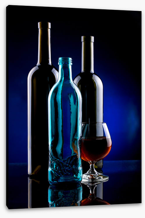 One blue bottle