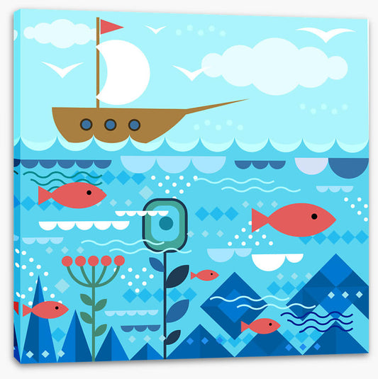 On the open ocean