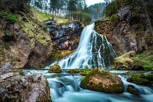 Cliff cascade