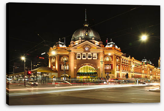 Flinders Street night
