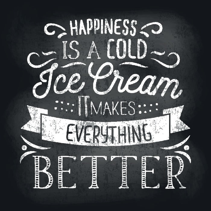 A cold ice cream