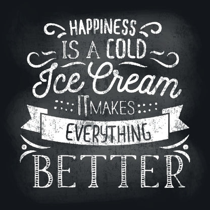 A cold ice cream