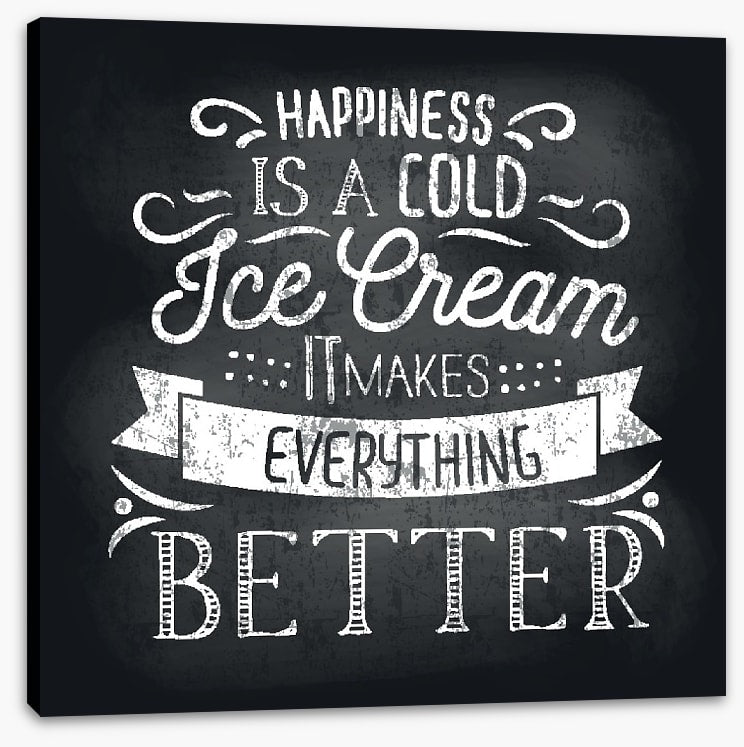 A cold ice cream