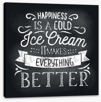 A cold ice cream