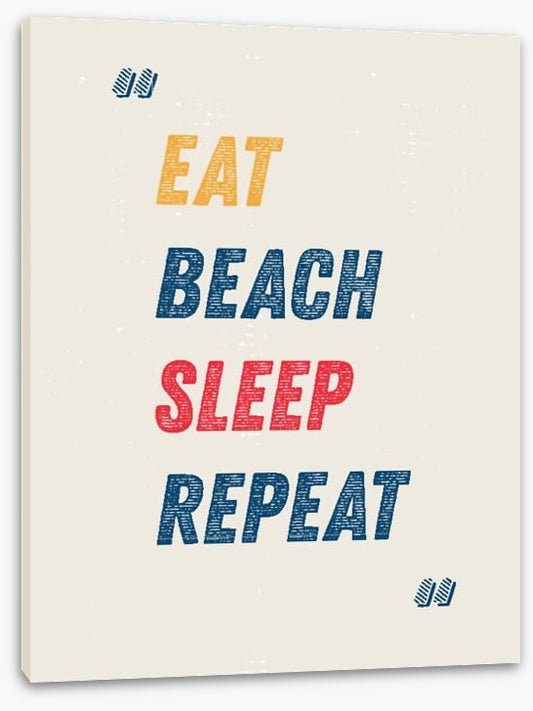 Eat, beach, sleep