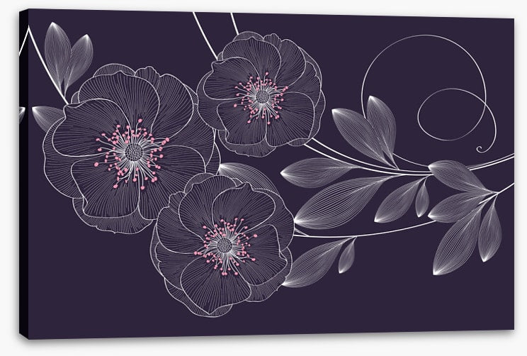 Rose flower flourish