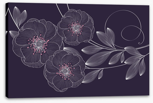 Rose flower flourish