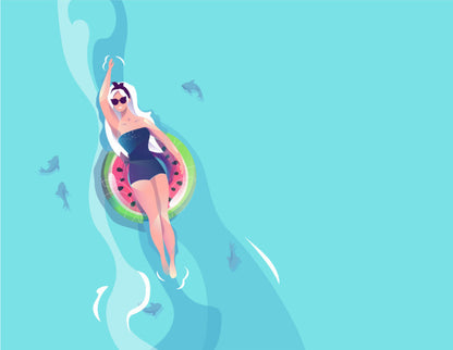 Floating with the fishes