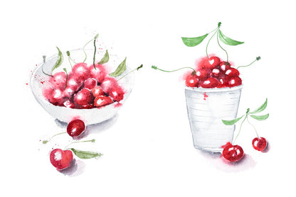 Sweet cherry cups