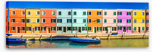 Burano canal panorama