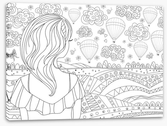 Colour me balloon girl