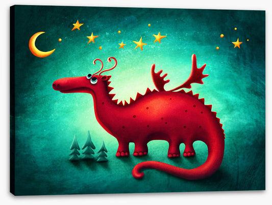 Red dragon moonlight