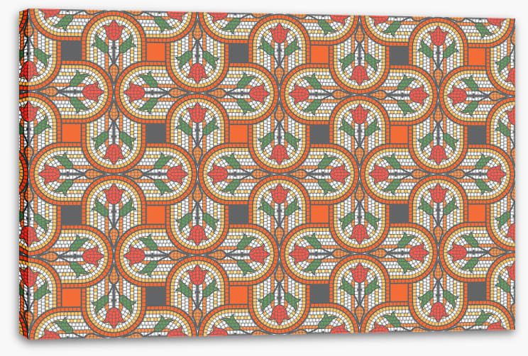 Orange tulip mosaic