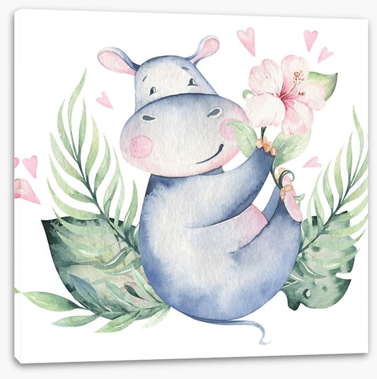 Hibiscus heart hippo