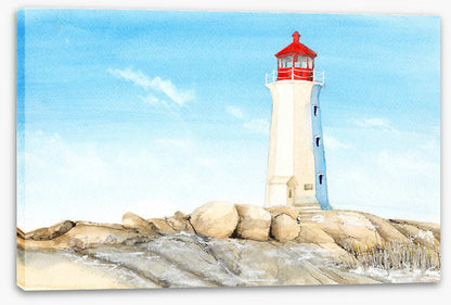 Lighthouse on the rocks