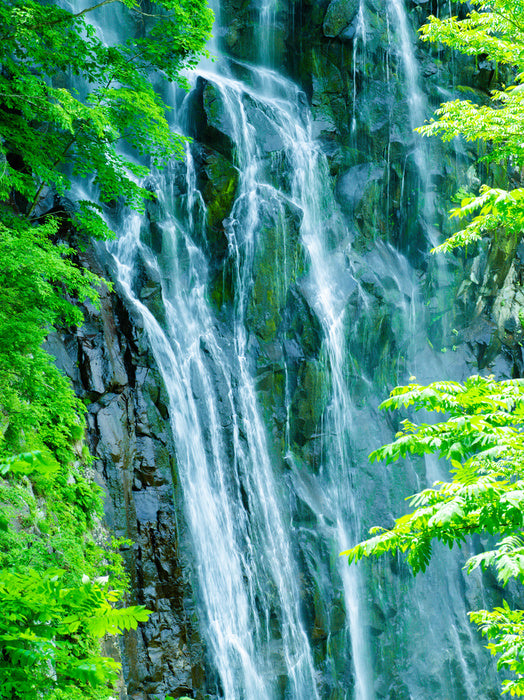Rock wall waterfall