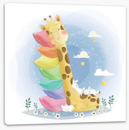 Sleeping giraffe