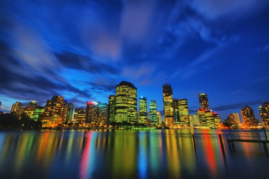 Brisbane skyline shimmer