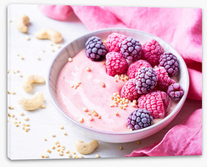Topped with berries