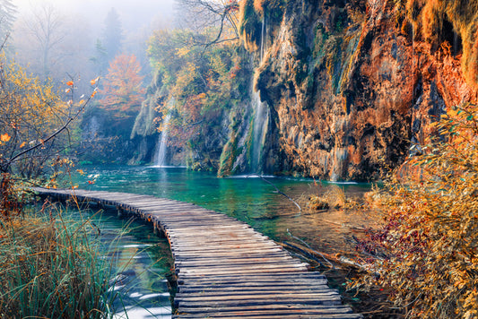 Past the falls