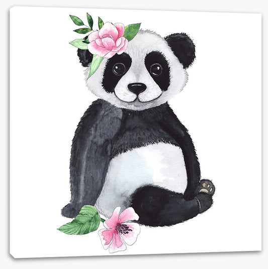 Panda and petals