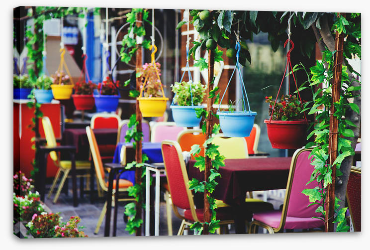 Hanging basket cafe