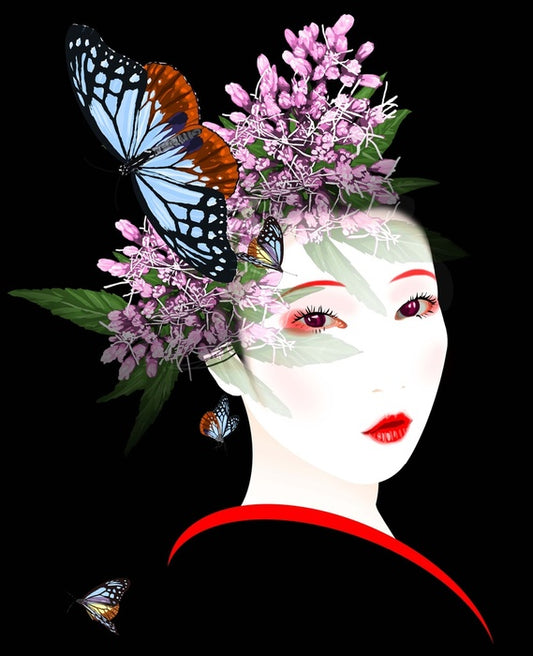 Butterfly blossom maiko