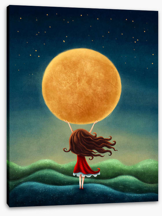 Holding the moon