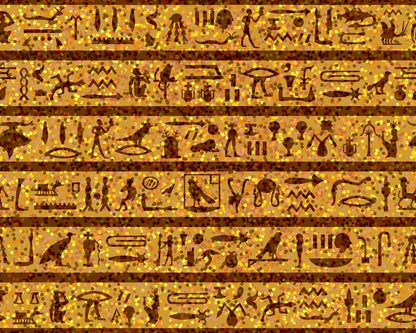 Golden hieroglyphics