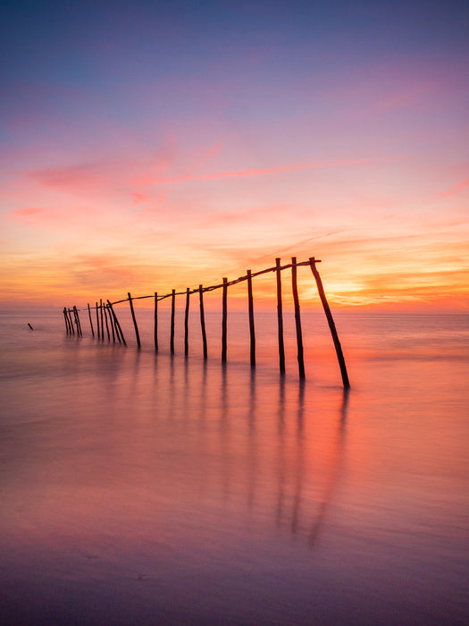 As the sun sets