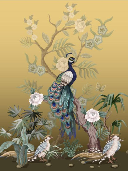 Golden peacock garden
