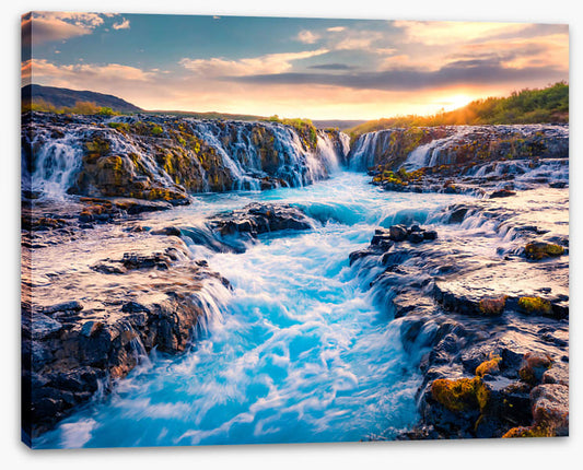 Bruarfoss sunrise