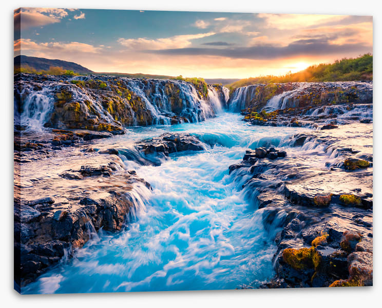 Bruarfoss sunrise