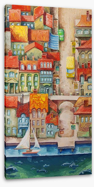 The seaside town