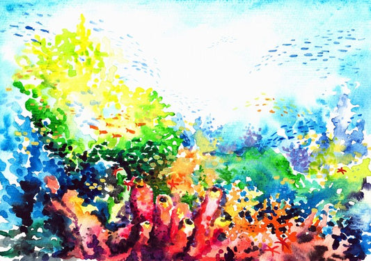 Colourful coral
