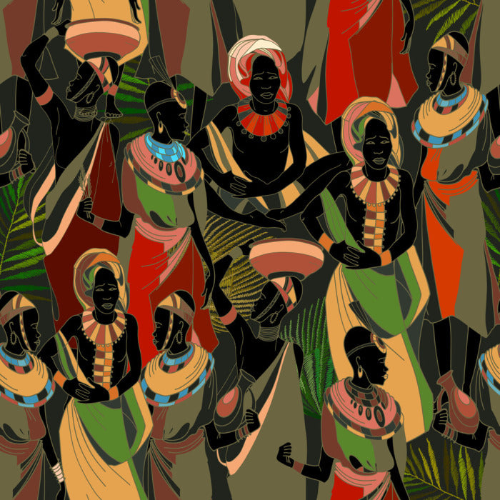 Gathering in green