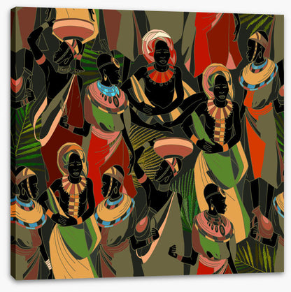Gathering in green