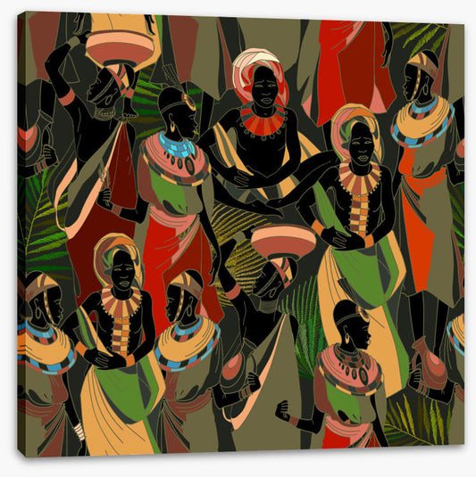 Gathering in green