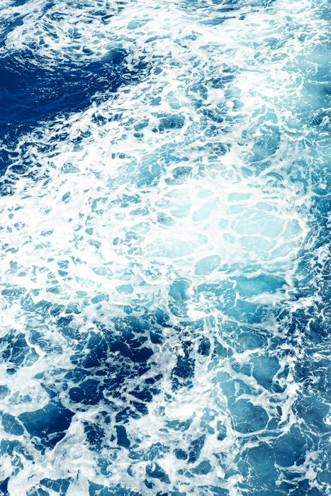 The churning sea