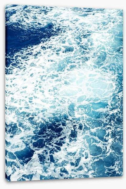 The churning sea