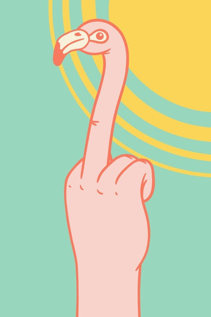 Finger flamingo