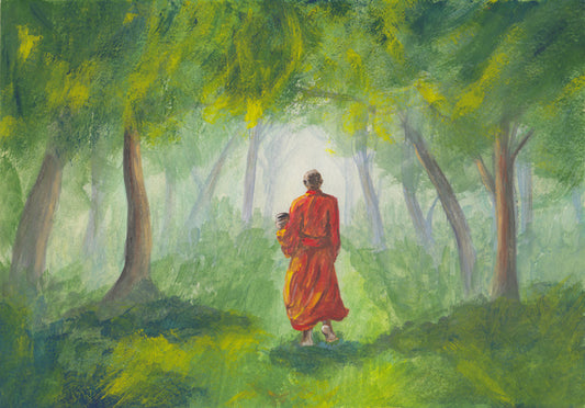 Collecting alms