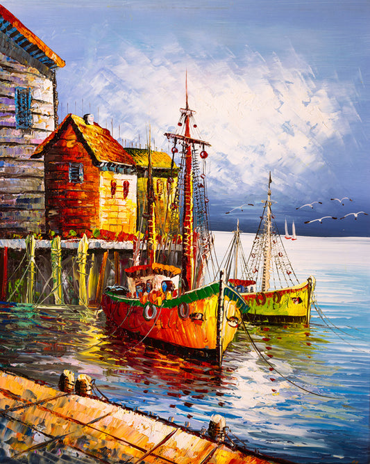 Moored at the pier
