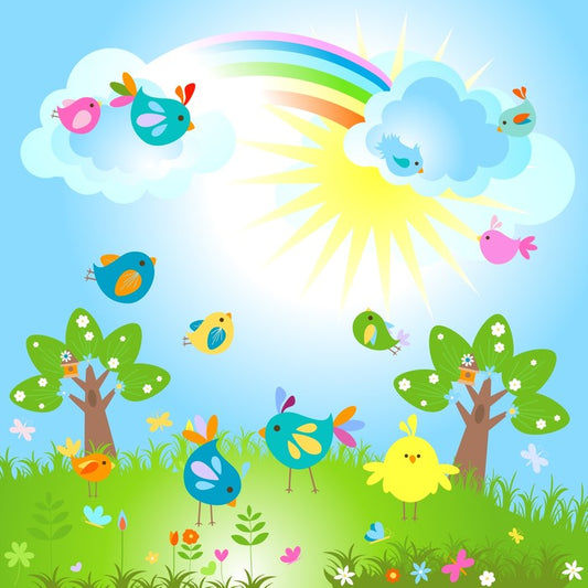 Spring garden awakes