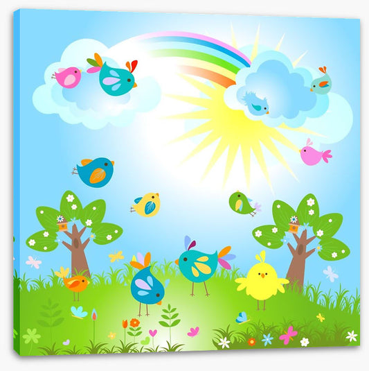 Spring garden awakes