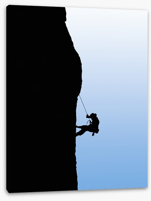 Man versus mountain