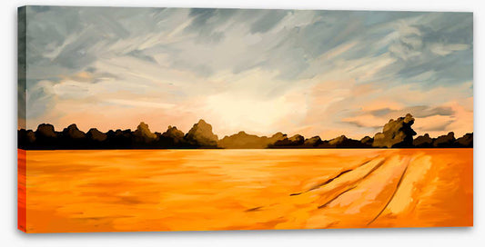Across the wheat field