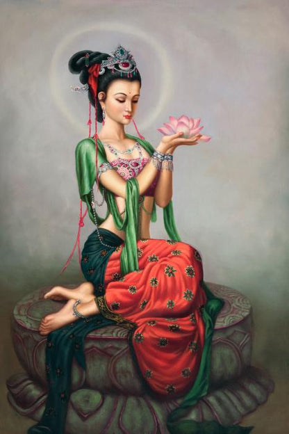 Holding the lotus I