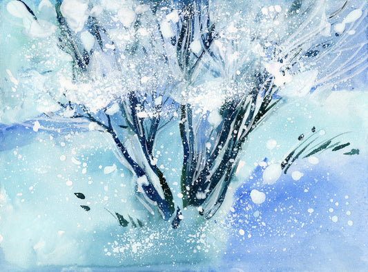 The snow tree