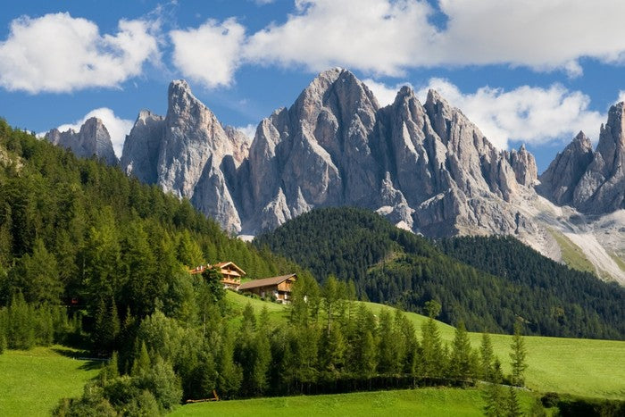 Chalet below the Odle